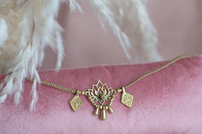 • Collana Lotus - Occhio di tigre •