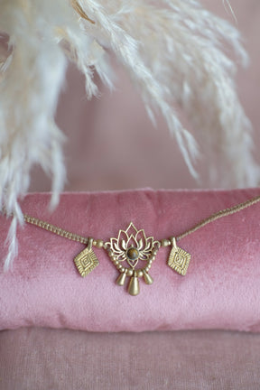• Collana Lotus - Occhio di tigre •